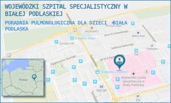 PORADNIA PULMONOLOGICZNA DLA DZIECI - WOJEWÓDZKI SZPITAL SPECJALISTYCZNY W BIAŁEJ PODLASKIEJ - TEREBELSKA 57-65,  BIAŁA PODLASKA