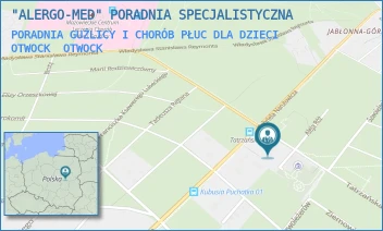 PORADNIA GUŹLICY I CHORÓB PŁUC DLA DZIECI OTWOCK - "ALERGO-MED" PORADNIA SPECJALISTYCZNA - NARUTOWICZA 80,  OTWOCK