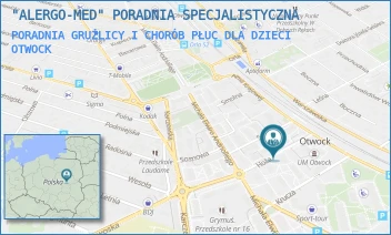 PORADNIA GRUŹLICY I CHORÓB PŁUC DLA DZIECI - "ALERGO-MED" PORADNIA SPECJALISTYCZNA - HOŻA 2/U1,  OTWOCK