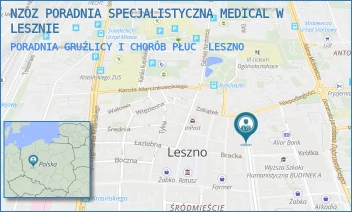 PORADNIA GRUŹLICY I CHORÓB PŁUC - NZOZ PORADNIA SPECJALISTYCZNA MEDICAL MAGDALENA ZAKRZEWSKA - B. CHROBREGO 48,  LESZNO