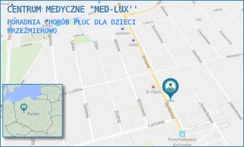 PORADNIA CHORÓB PŁUC DLA DZIECI - "MED-LUX" SPÓŁKA Z OGRANICZONĄ ODPOWIEDZIALNOŚCIĄ - RYNKOWA 63,  PRZEŹMIEROWO