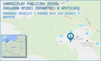 PORADNIA GRUŹLICY I CHORÓB PŁUC DLA DZIECI - SAMODZIELNY PUBLICZNY ZESPÓŁ ZAKŁADÓW OPIEKI ZDROWOTNEJ W GRYFICACH - NIECHORSKA 27,  GRYFICE